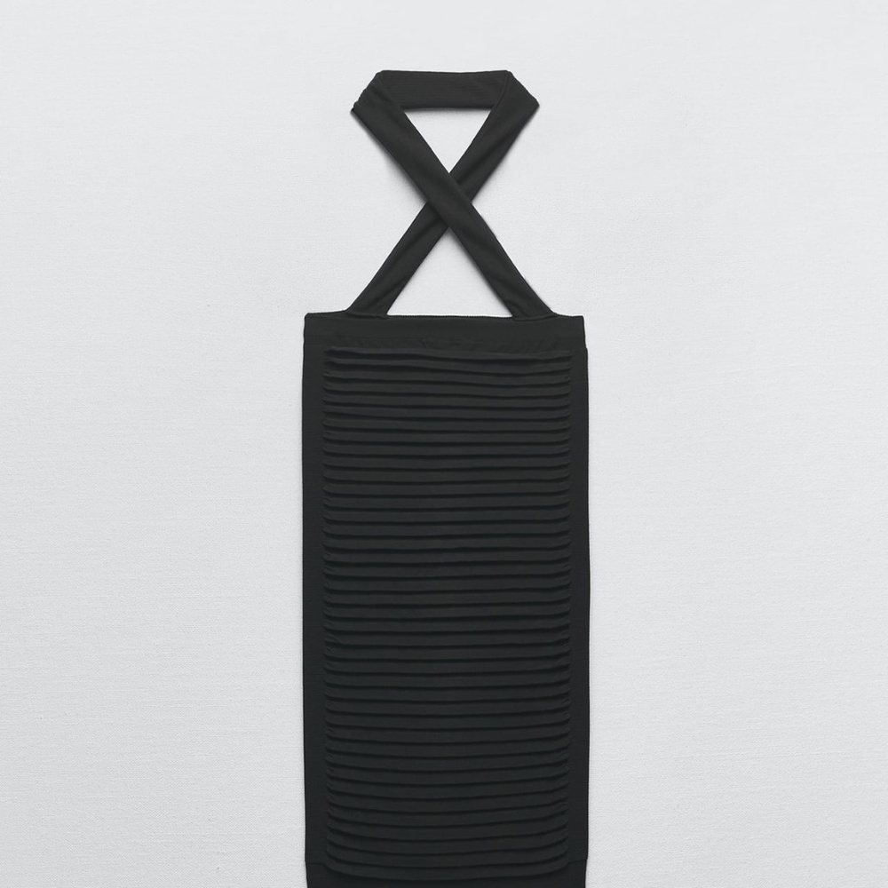 Zara limited edition seamless halter mini dress - Picture 7 of 8
